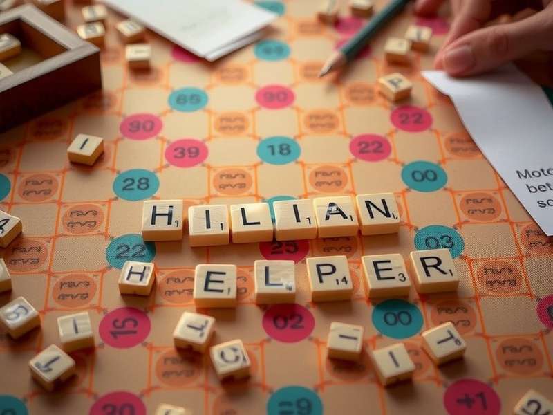 स्क्रैबल सहायक बोर्ड रणनीति चित्र