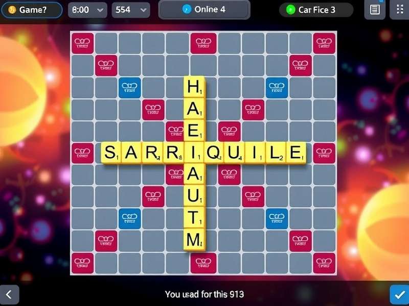 भारतीय परिवार स्क्रैबल खेलते हुए