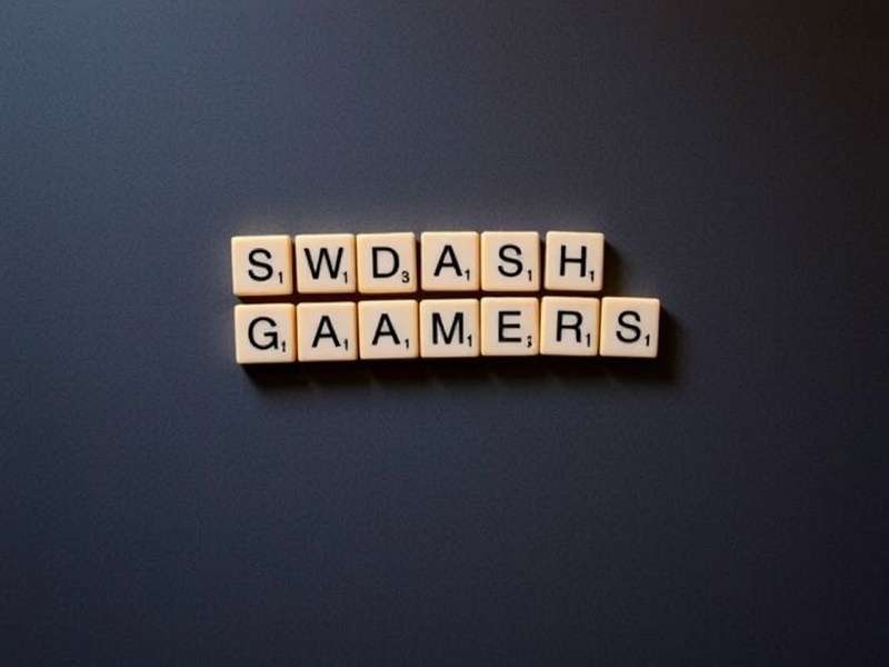 स्क्रैबल बोर्ड गेम और टाइल्स