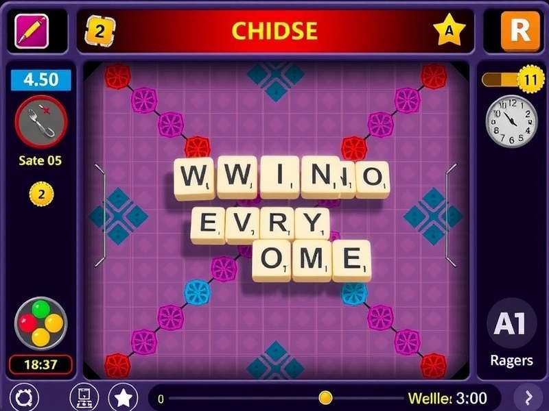 Scrabble board game with Hindi letters showing high scoring words