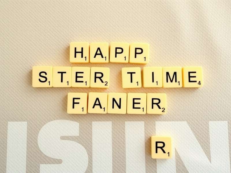 Scrabble बोर्ड गेम और 5 अक्षर के शब्द