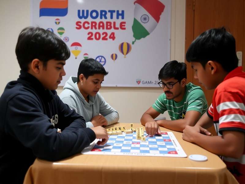 स्क्रैबल बोर्ड पर रणनीतिक चाल