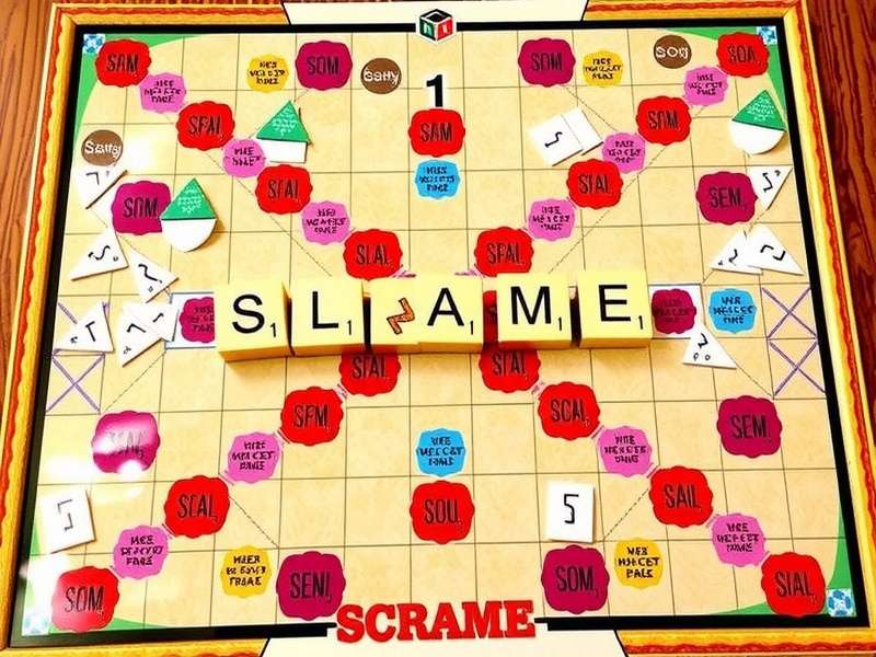 खिलाड़ी Scrabble Slam कार्ड गेम खेलते हुए