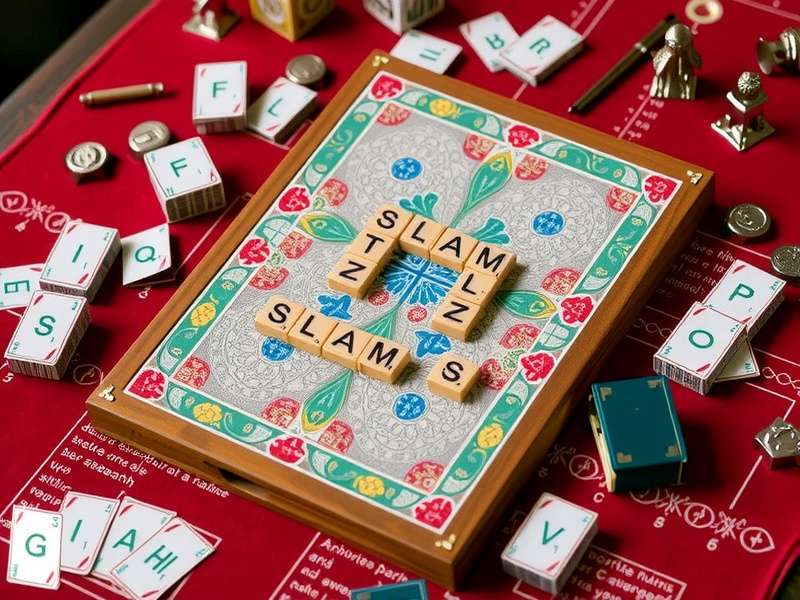 Scrabble Slam खेलते हुए खिलाड़ियों की तस्वीर