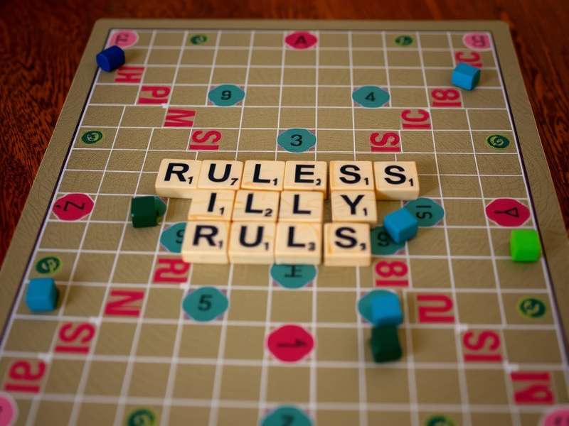 Scrabble बोर्ड पर हिंदी और अंग्रेजी शब्द