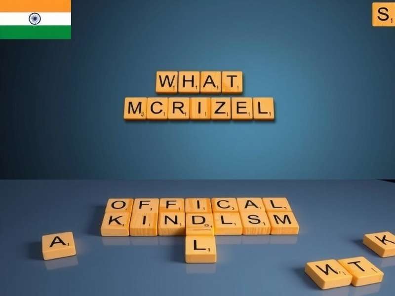 Scrabble बोर्ड पर हिंदी और अंग्रेजी शब्द