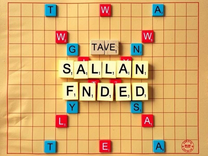 Scrabble बोर्ड पर ब्लैंक टाइल्स का रचनात्मक उपयोग दिखाता चित्र