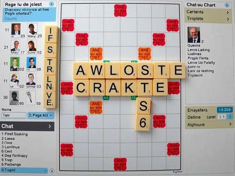 Indian Scrabble champions playing a competitive game with strategic tiles laid out