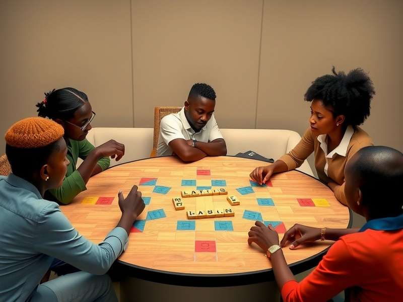 Scrabble World Championship Ghana venue with players competing