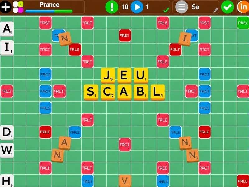 A close-up of a competitive Scrabble game in progress, showing wooden tiles on a board