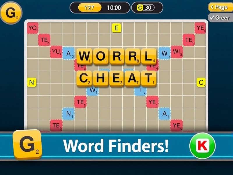 Scrabble board with tiles spelling words