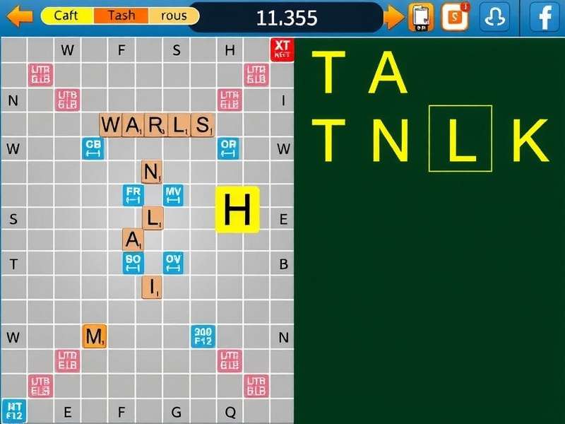 Close-up of Scrabble tiles on a wooden board