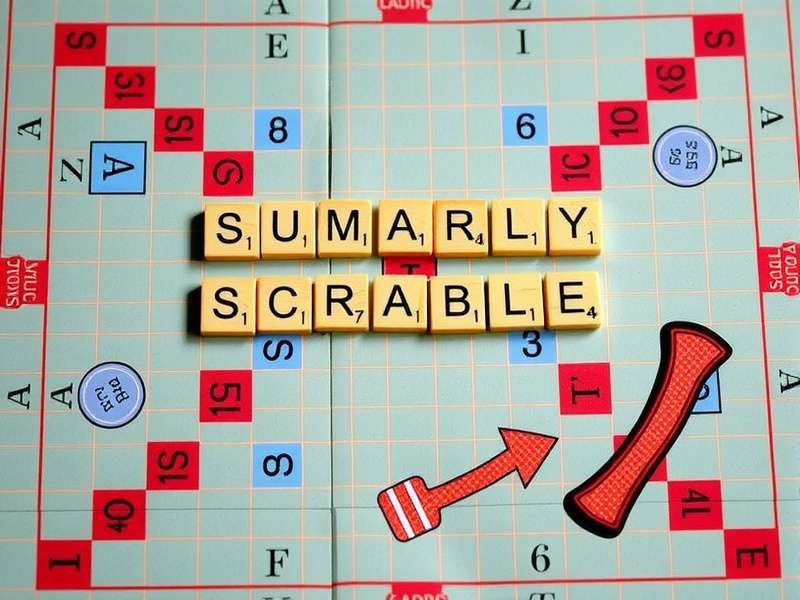 Advanced Scrabble strategy showing parallel word placement