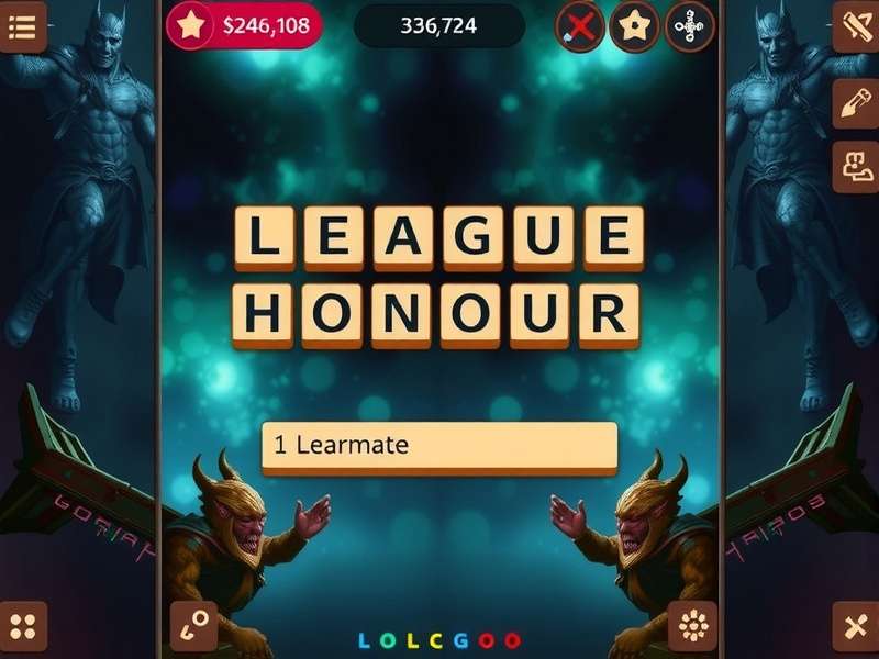 Intense gameplay moment during a Wordfeud League Of Honour match in India