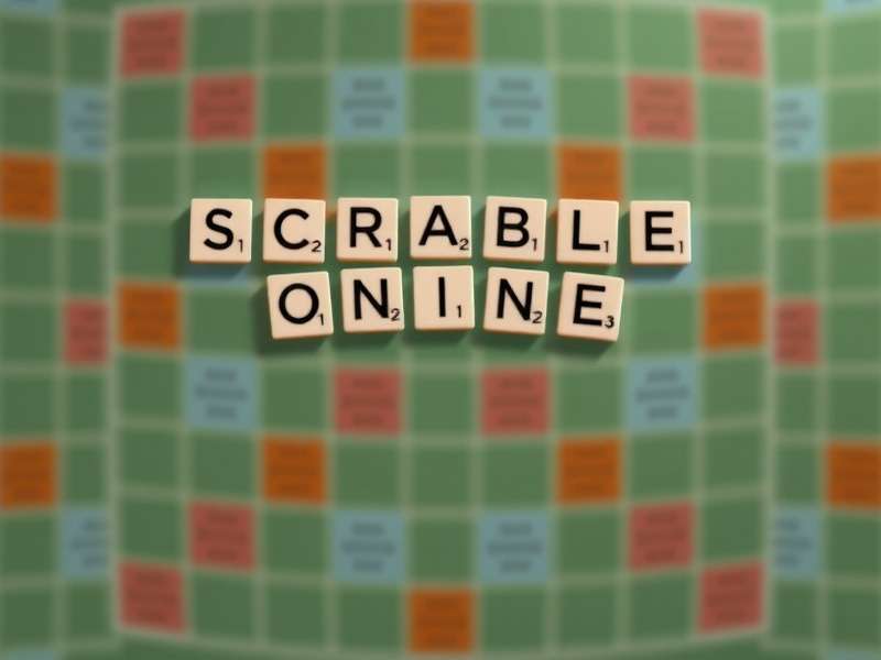 Scrabble board with Dutch tiles and online interface