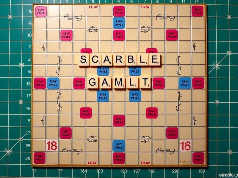 Proper setup of a Scrabble board and tile rack