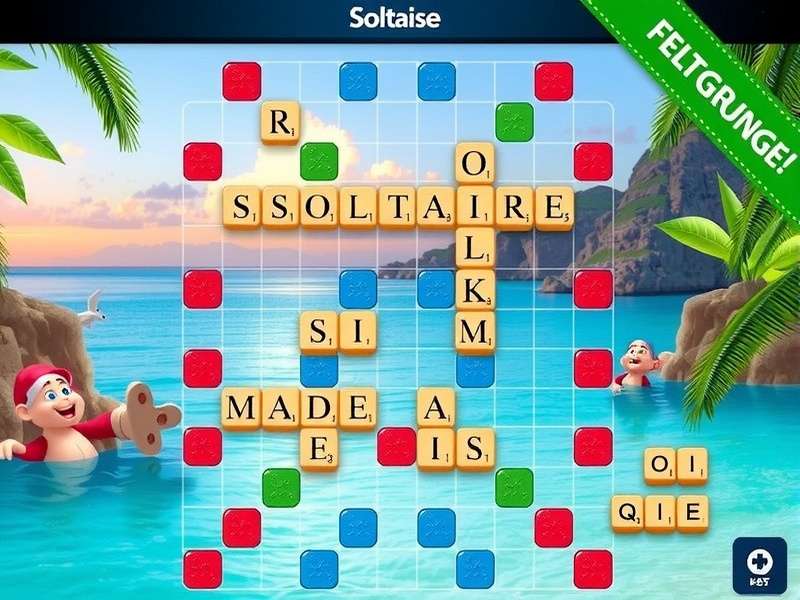 A serene setup of a Scrabble board with morning coffee, symbolising a personal word game paradise