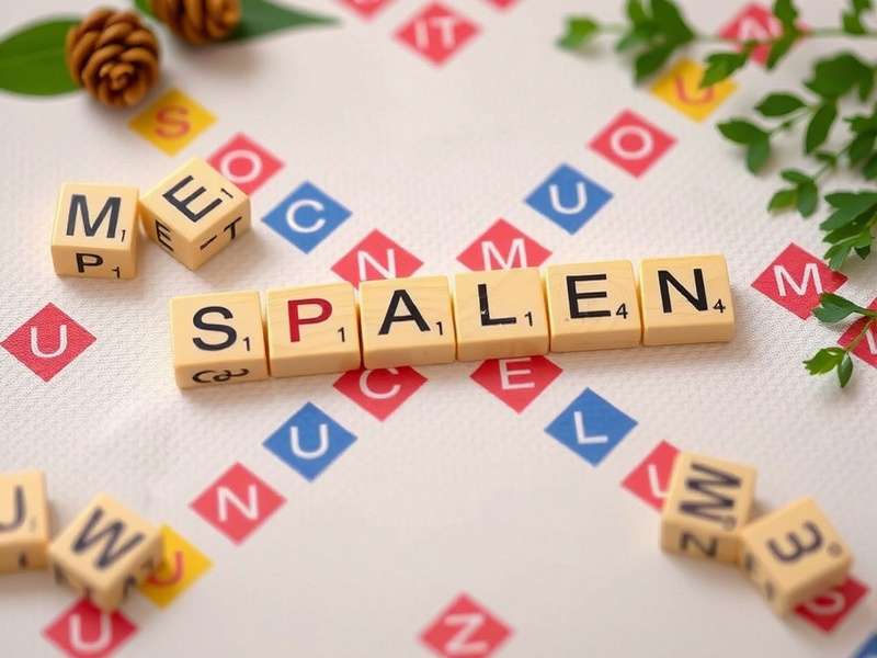 Scrabble board setup with Indian-themed tiles
