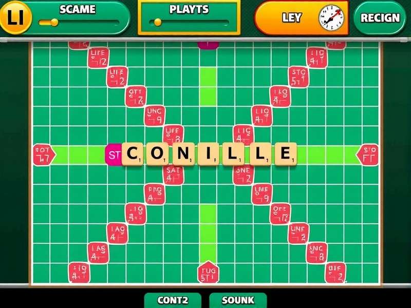 A diverse group of people playing Scrabble online on various devices