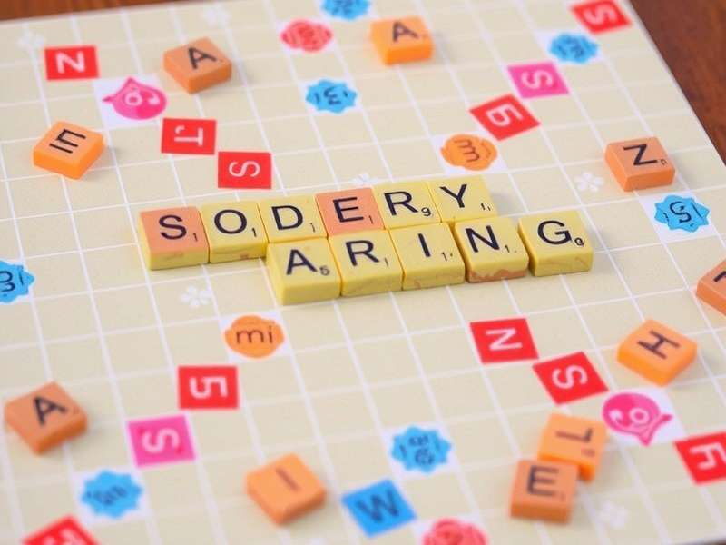 Scrabble mobile app interface on smartphone