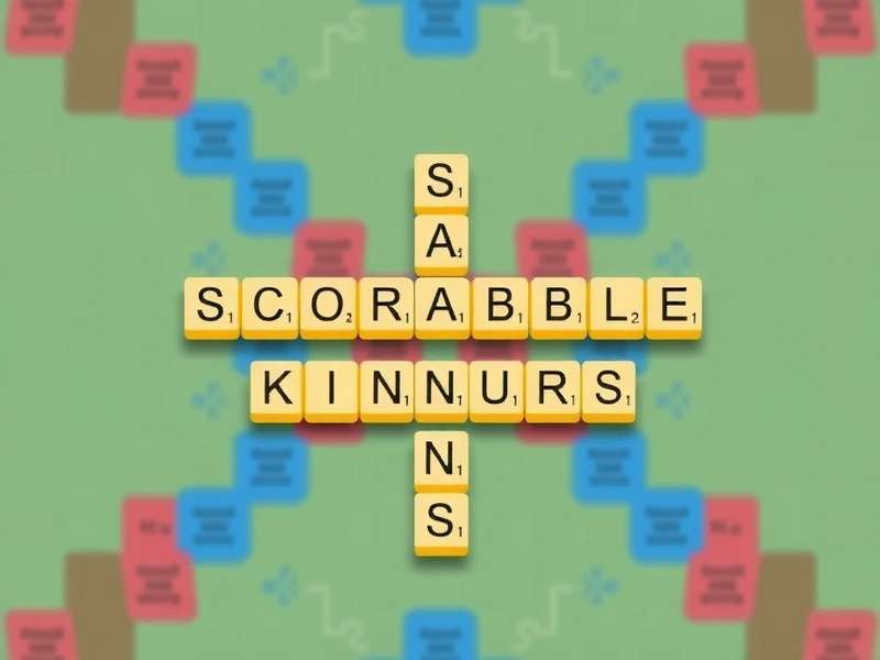 A competitive UK Scrabble game in progress with tiles on a wooden board
