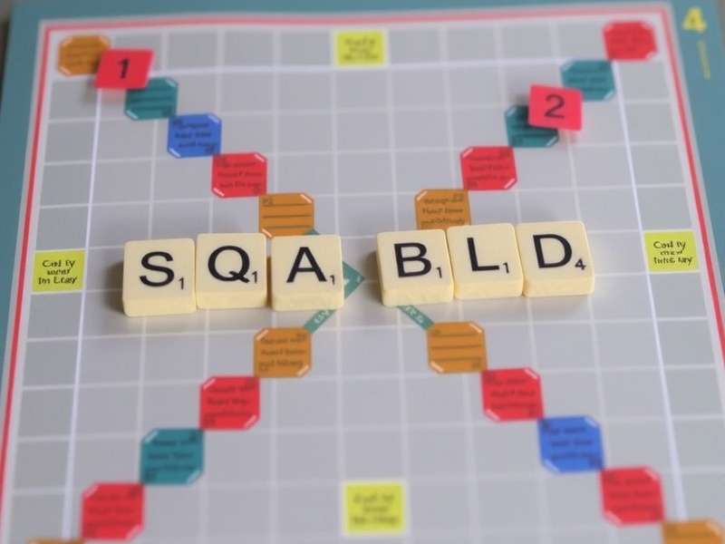 Scrabble board game setup with tiles and rack, Indian edition