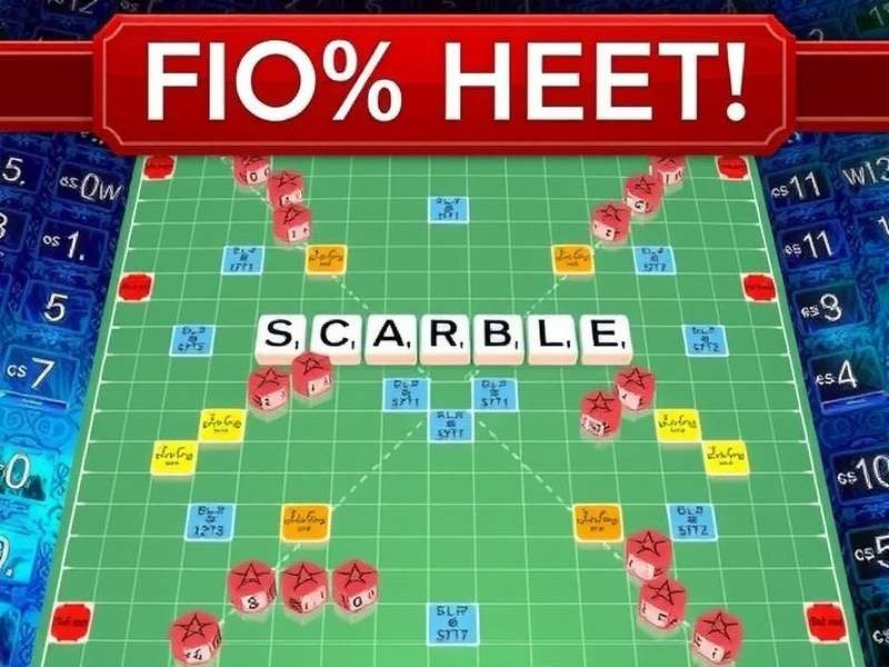 Scrabble Gratuit En Ligne — Free online Scrabble board game interface showing tiles and scores