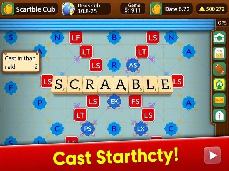 Scrabble Online Free game board with tiles and score display for Indian players