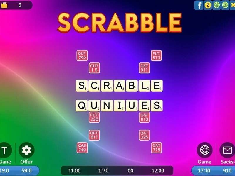 Scrabble Online India – digital Scrabble board with Indian flag colors