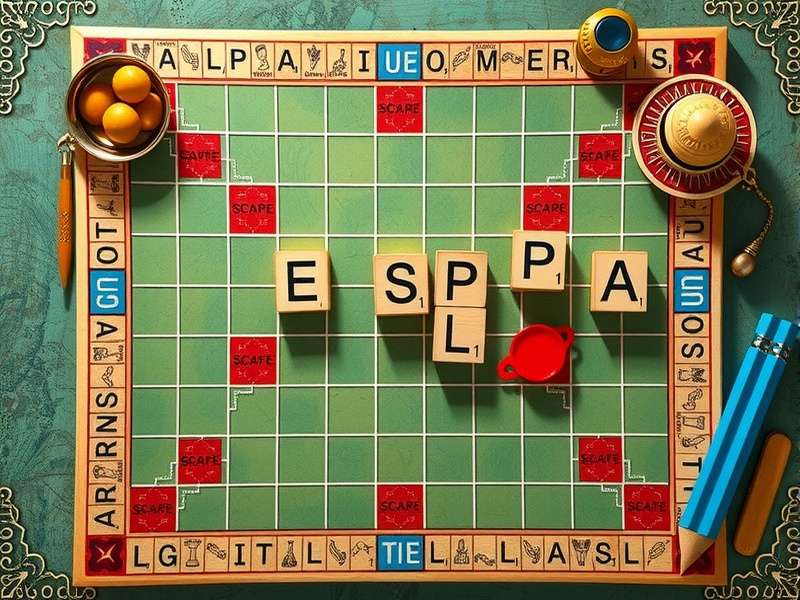 Scrabble En Espa Ol India community playing word game with tiles and board