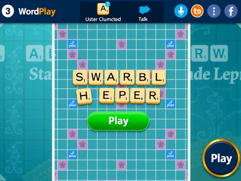 Scrabble Helper Wordplays tool interface showing word suggestions and score analysis
