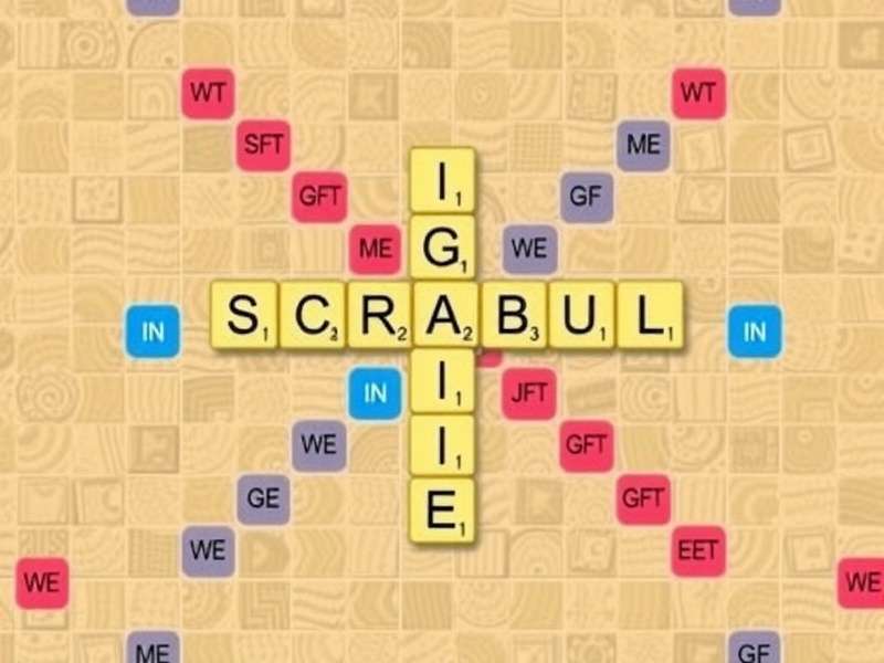 Scrabble games online against computer interface showing AI opponent and word tiles